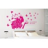 My Rose Girl Flower Wall Sticker